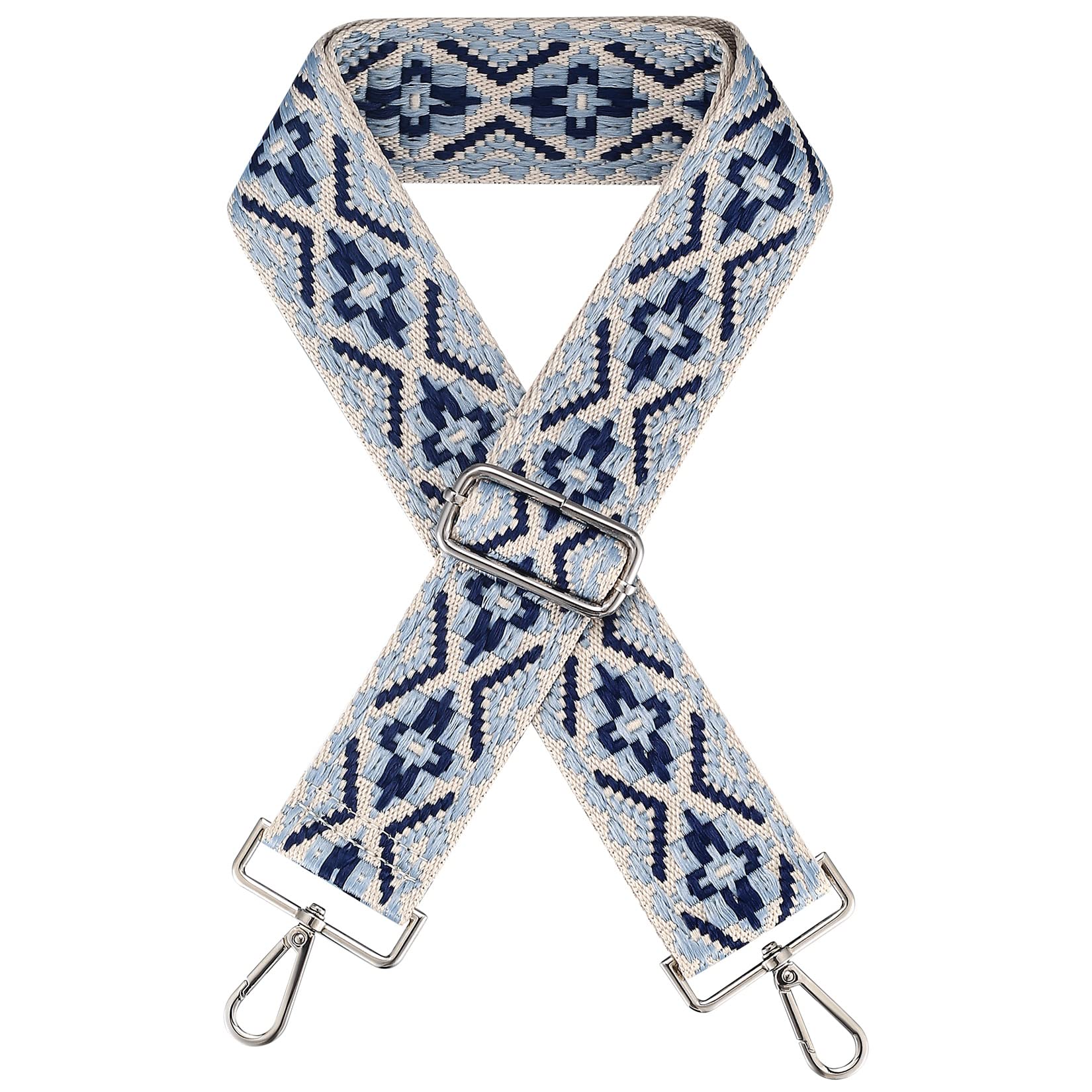 Bandolera para Bolsos, Correa de Hombro, Correa de Repuesto Ajustable, Correa Ancha Larga Universal para Mujer y Hombre, Bolso Crossbody Cambiar (Azul)