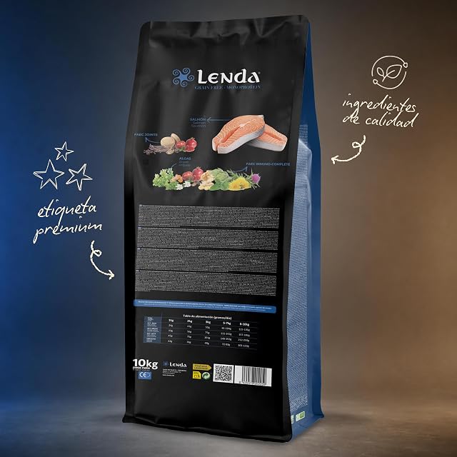Foto 2 de 7 de Lenda Grain Free Salmon 10kg - Pienso Monoproteico Hipoalergenico para Perros Sin Cereales