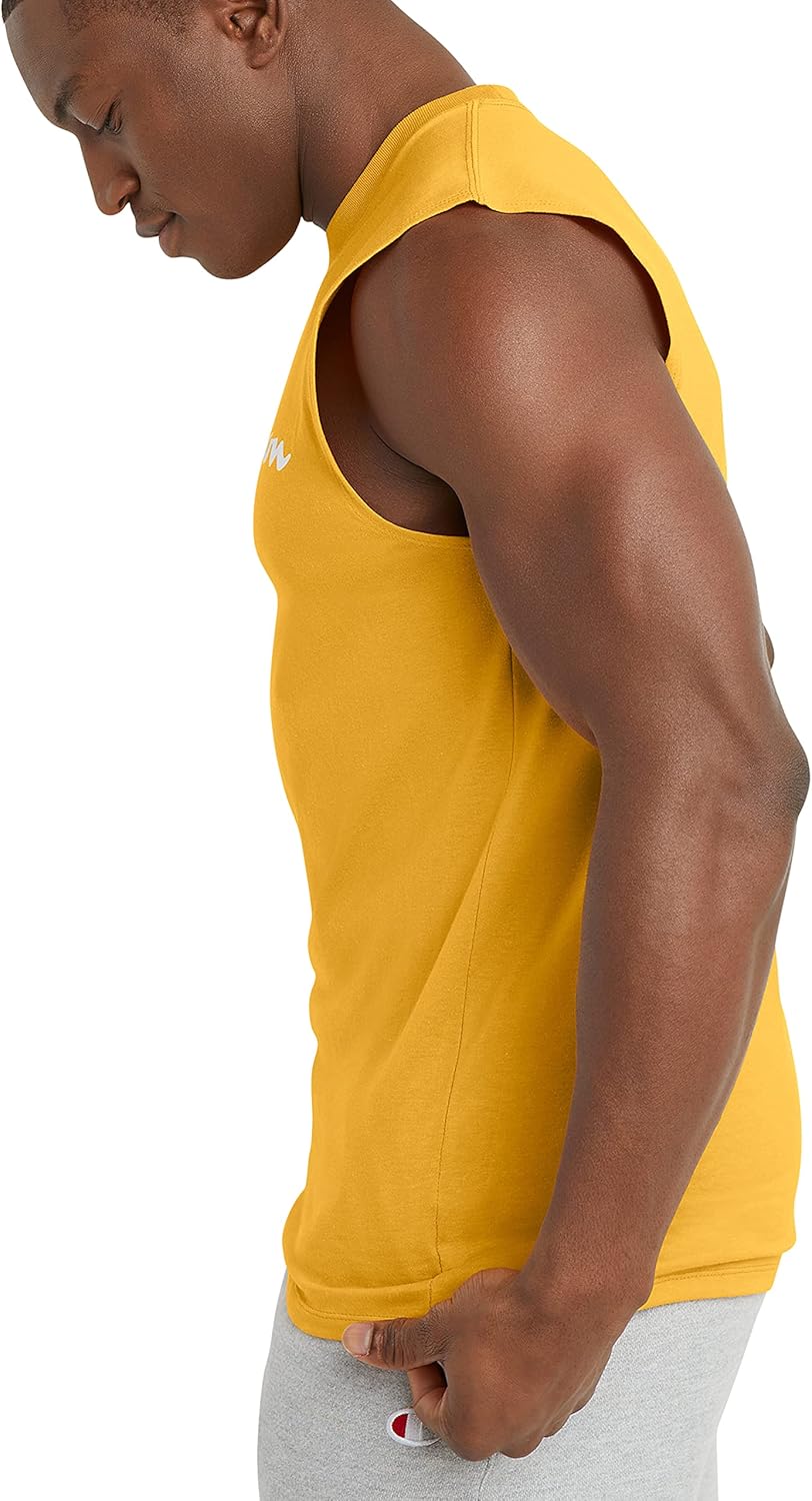 Champion T-Shirt, Sleeveless, Tank, Classic Muscle Tee Top for Men (Reg. Or Big & Tall)