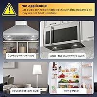 Vista 8 de AMI PARTS Bombilla LED E17 de 3W 6000K Luz Blanca Diurna, 8206232A Bombilla de Electrodoméstico Incandescente Equivalente de 40 Vatios