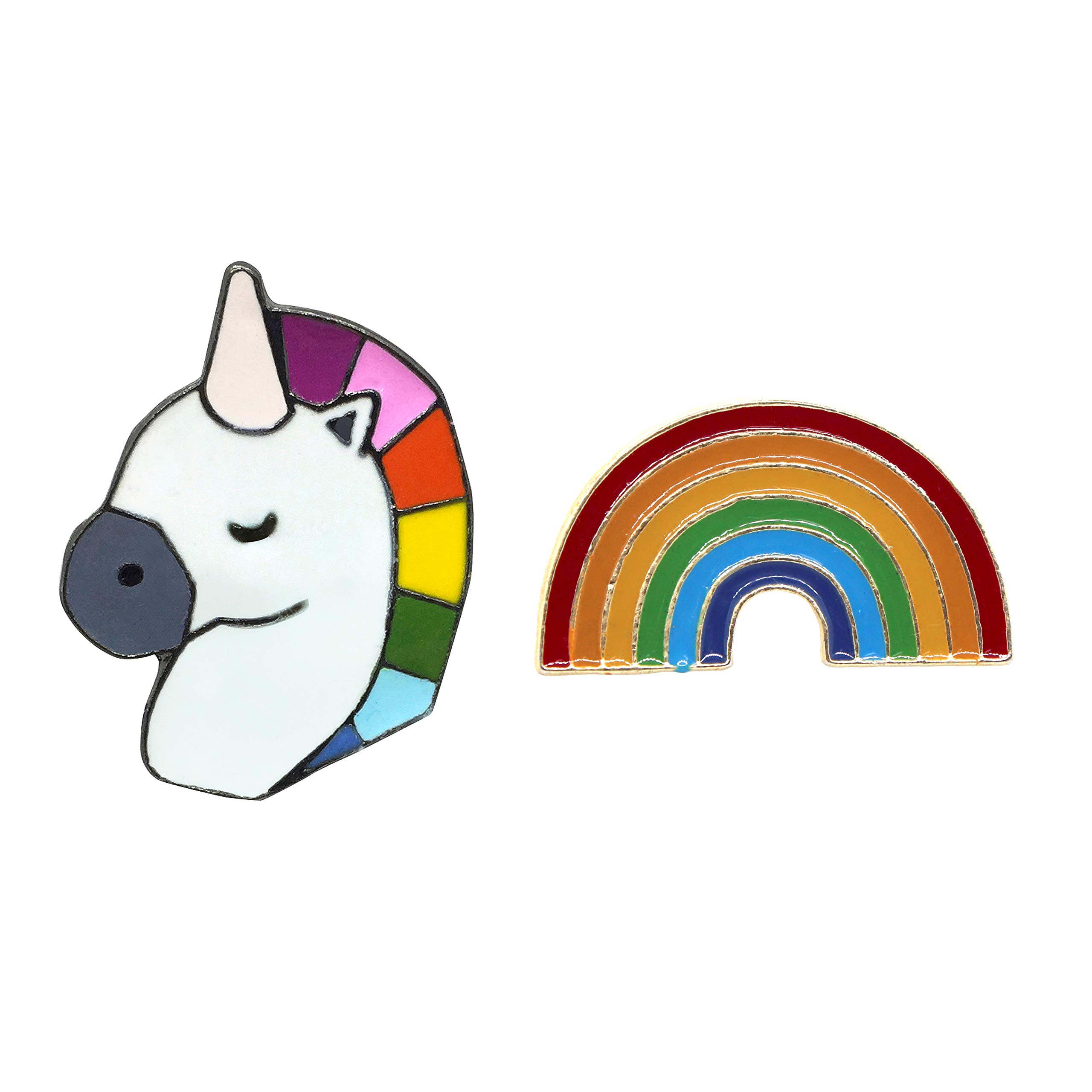 FURE Combo of Unicorn & Rainbow Enamel Pin - Metal Multi-Colour for Men and Women (B089MCSKQR) Amazon Price History, Amazon Price Tracker