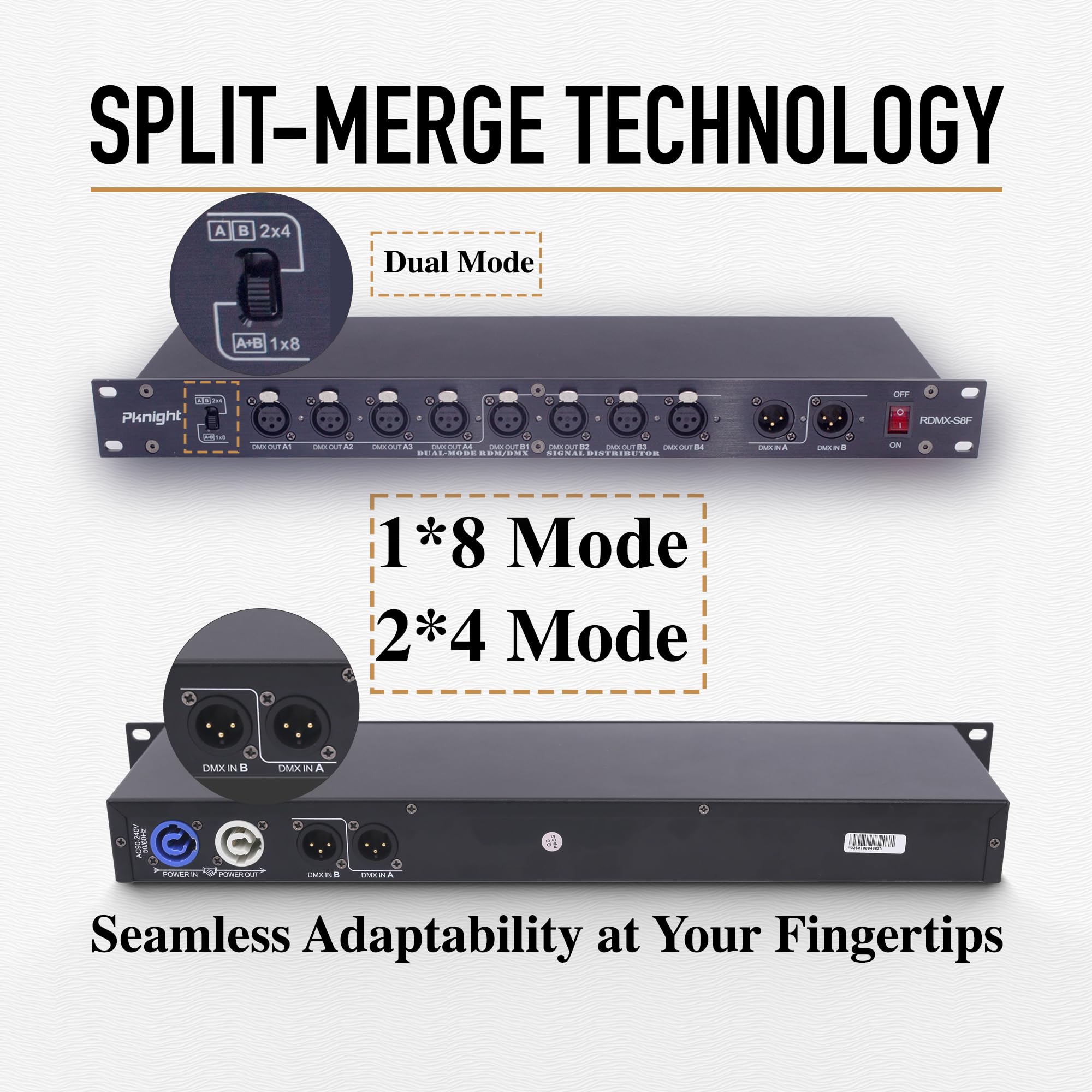 Amazon.com: Pknight Pknight 8-Port RDM DMX Splitter with Dual