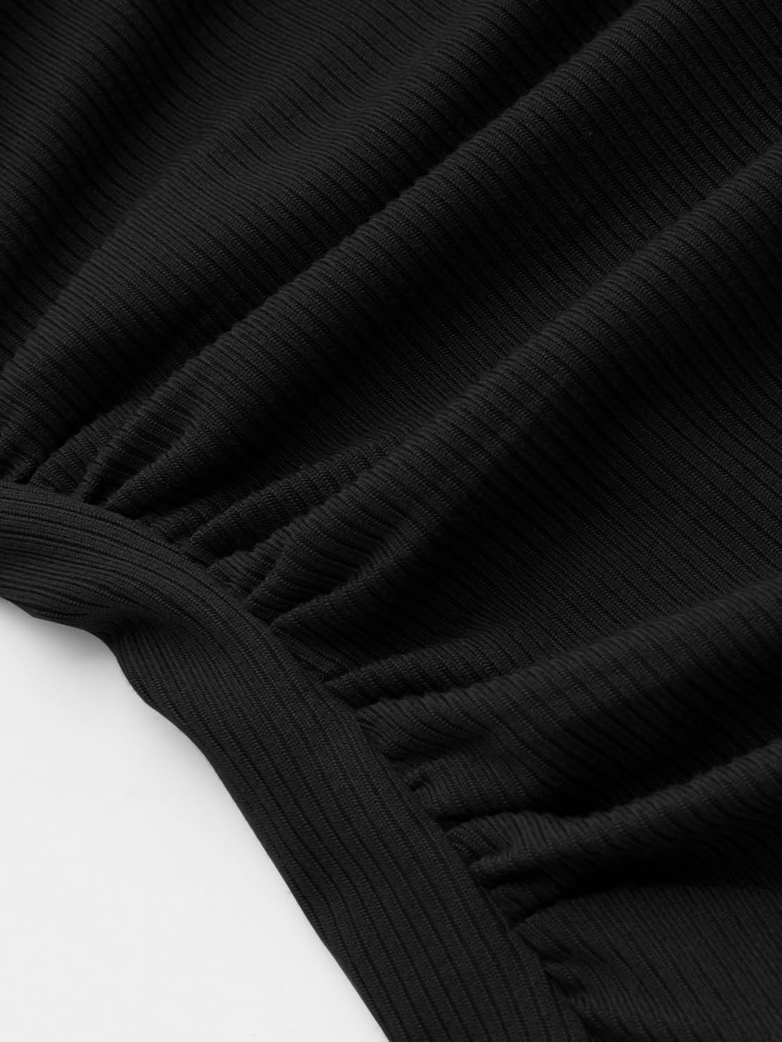 CIDER Boat Neck Tops for Women Sleeveless Ruched Crop Tank Tops Slim Fit Trendy Summer Outfits Casual Tee Shirt - Image 8