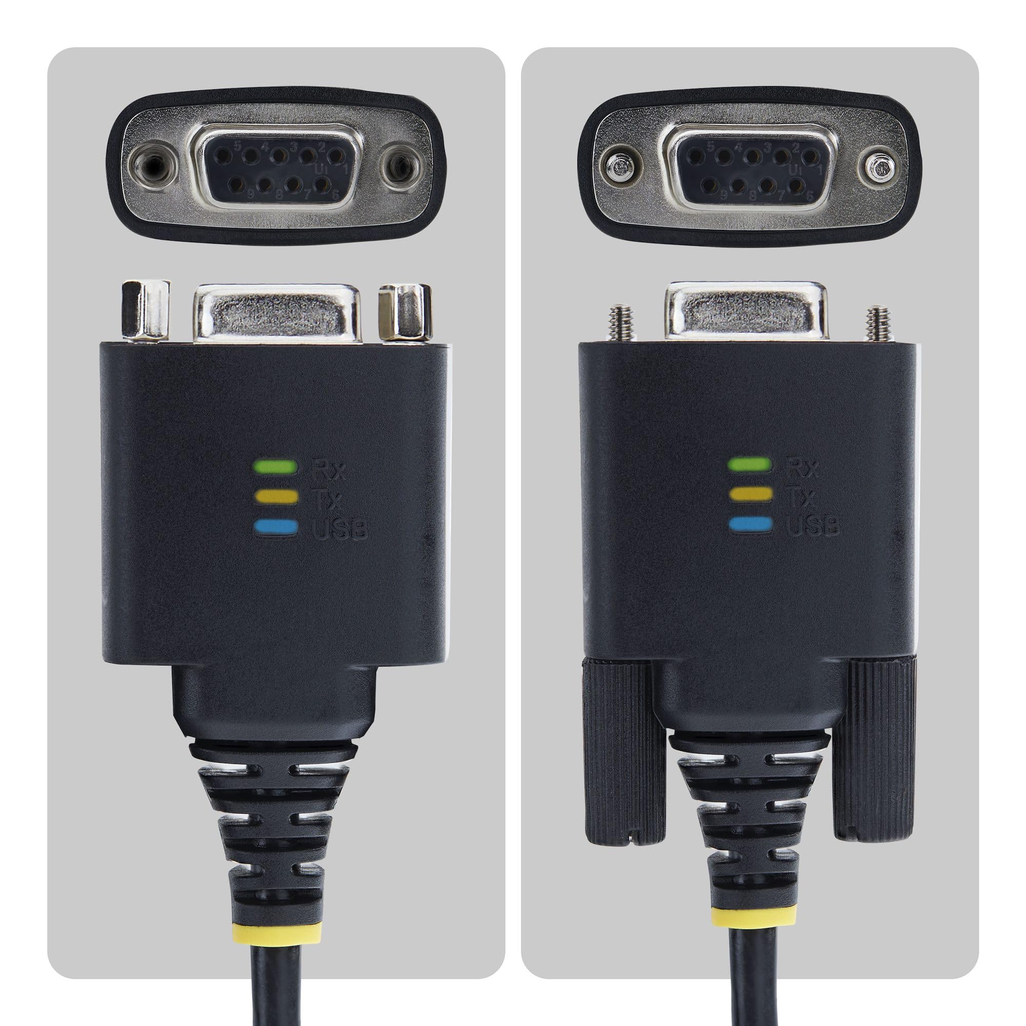 StarTech Câble Adaptateur Série Null Modem USB-C de 2m, Rétention COM