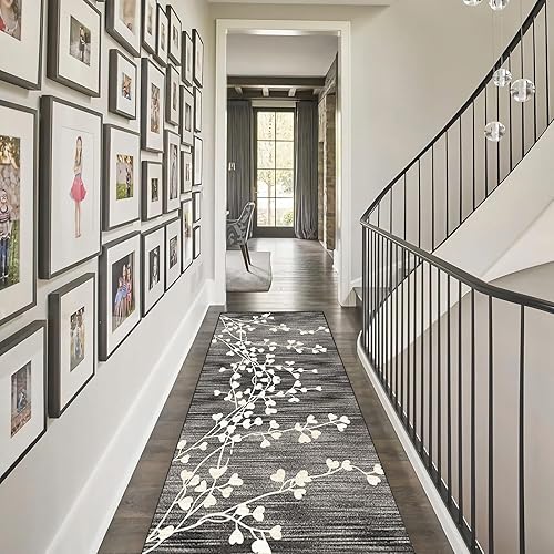 Miniatura 2 de Alfombra de pasillo para pasillo de 2 pies 7 pulgadas x 14 pies 8 pulgadas, alfombra antideslizante para sala de estar, alfombra vintage lavable