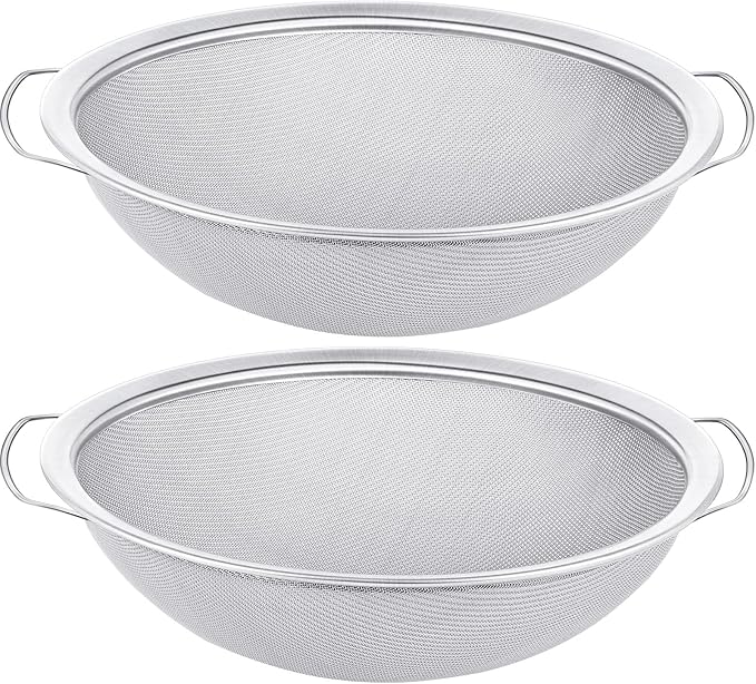 Suclain 2 Pack 60 Mesh Stainless Steel Paint Strainer for 5