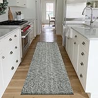 Vista 44 de LEEVAN Alfombra de Pasillo de Cocina Lavable, 2' x 4.3' Alfombras de Baño Bohemias de Algodón Tostado Reversible para Entrada, Alfombra de Pasillo