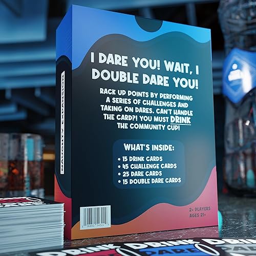 Miniatura 10 de Drink, Dare, Double Dare - Los mejores juegos de fiesta y familia para divertidas travesuras, desafíos atrevidos y doble diversión (beber, atrévete,