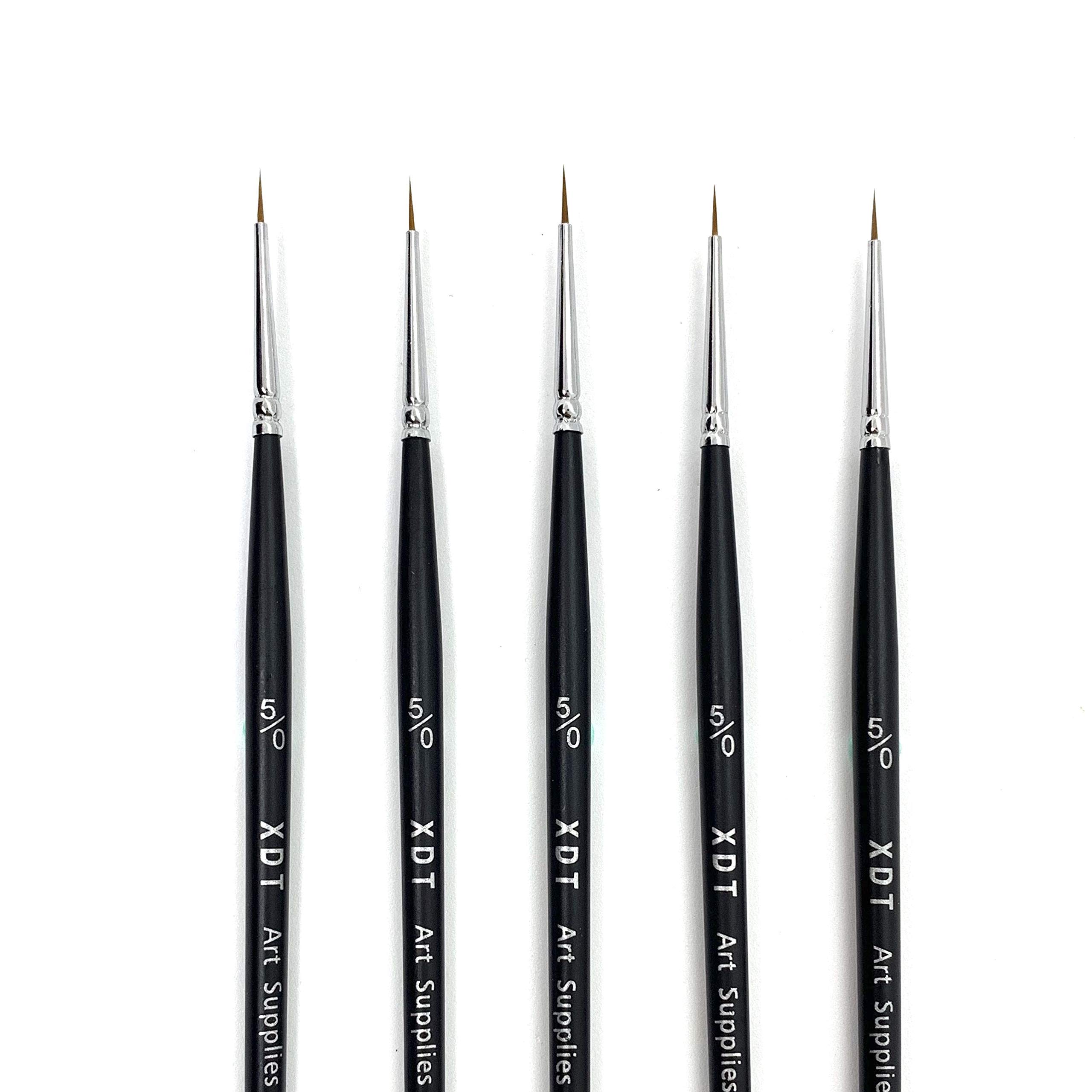 Buy XDT725 Micro Detail Artist Pin Point Painting Brush Set of 5 Piece