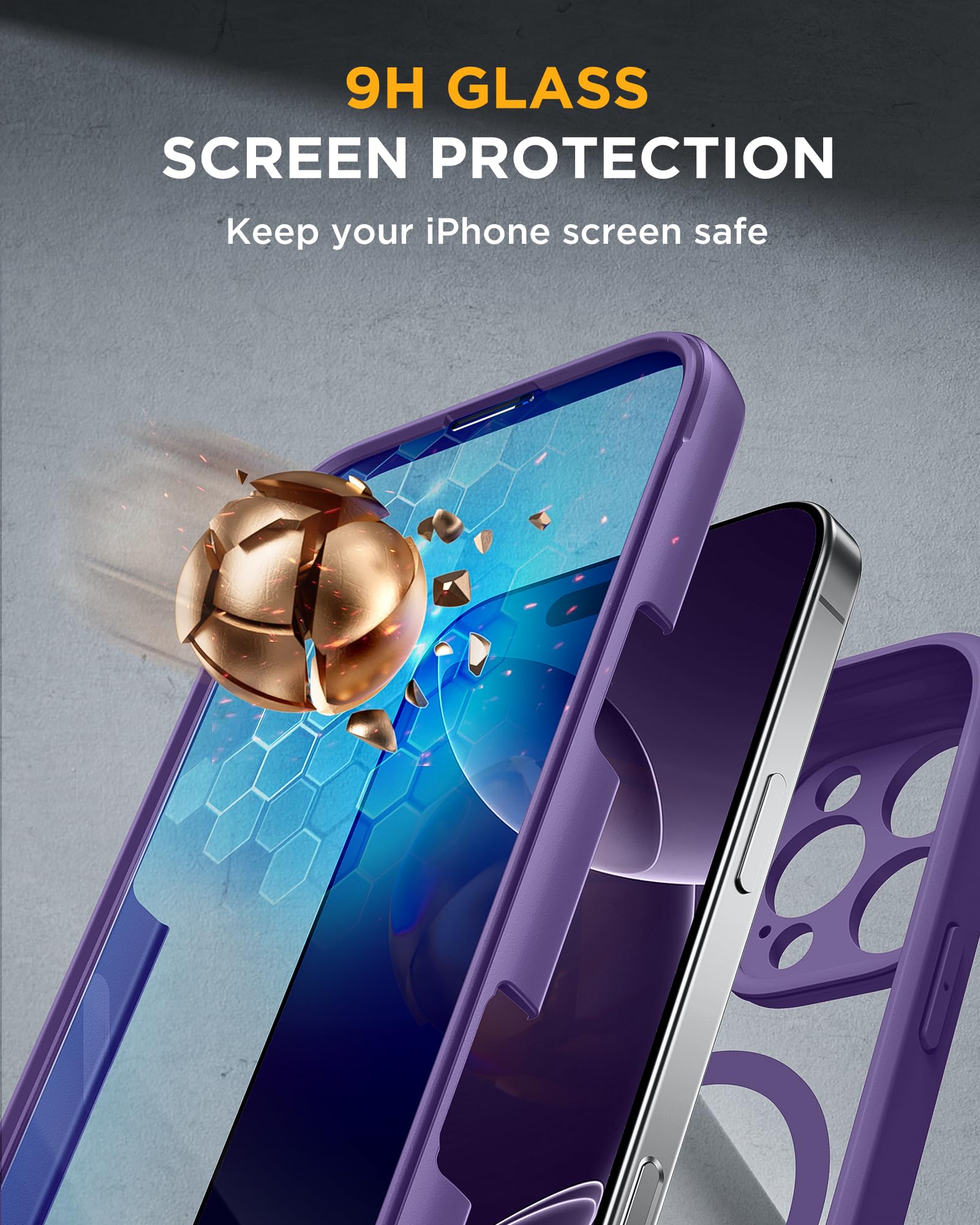 Coque avec Cercle magnétique pour iPhone 16 Pro Max