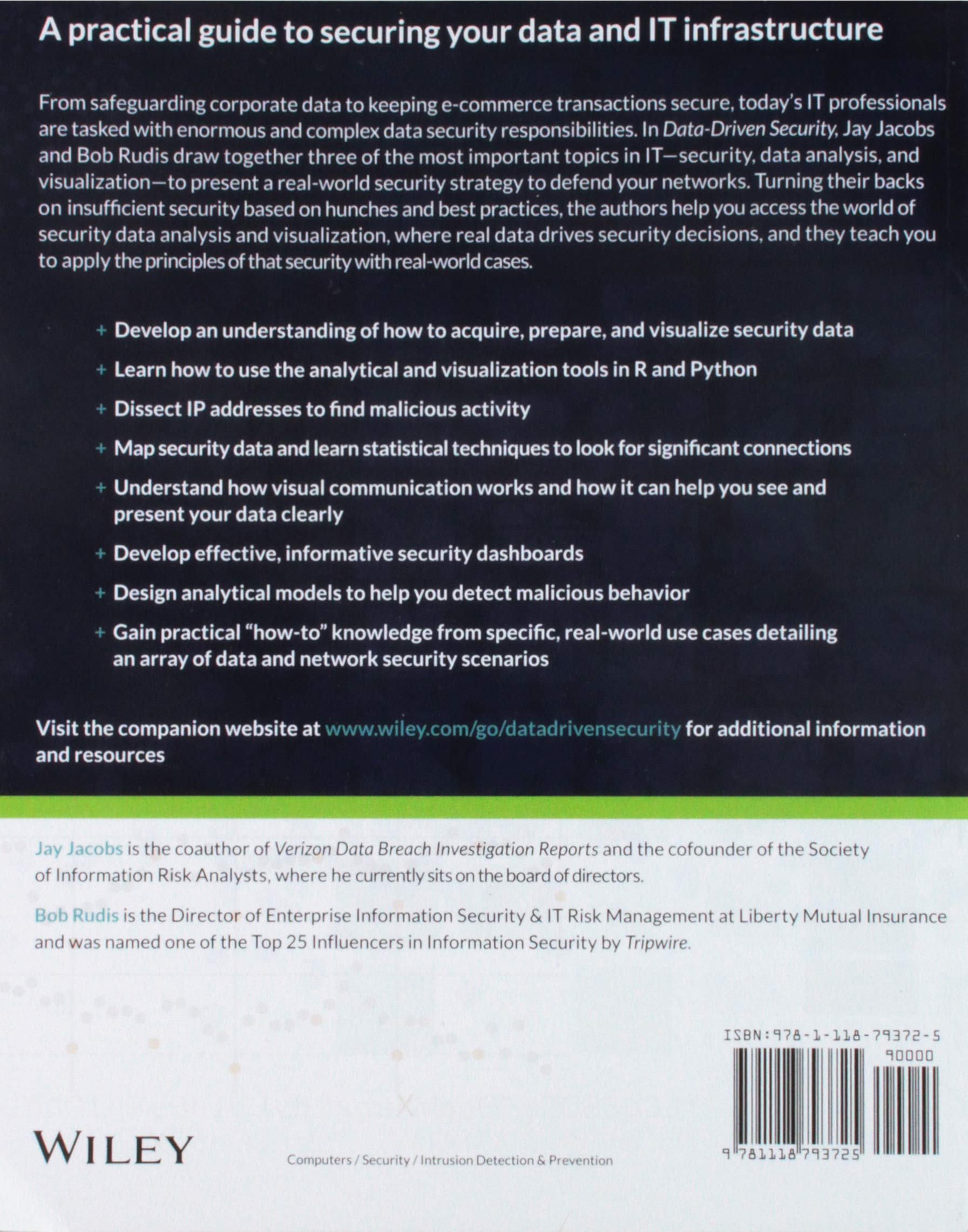 Data-Driven Security: Analysis, Visualization and Dashboards