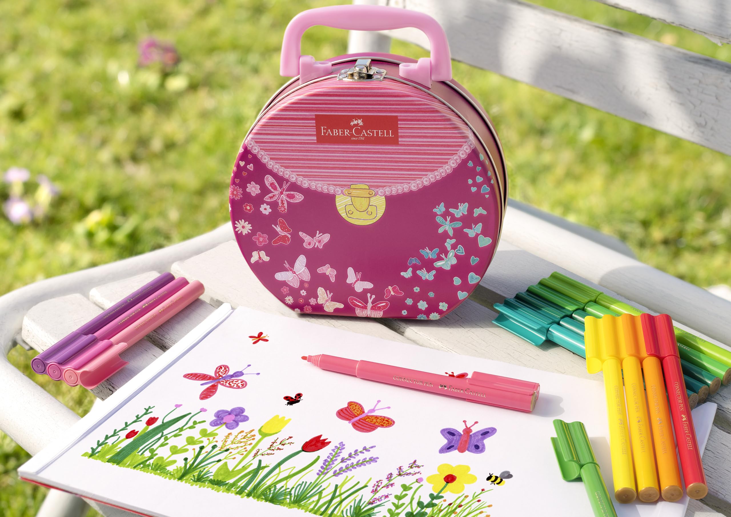Faber-Castell ファイバーカステル バッグ Amazon.com: Faber-Castell Fibre-tip Pen Connector Handbag