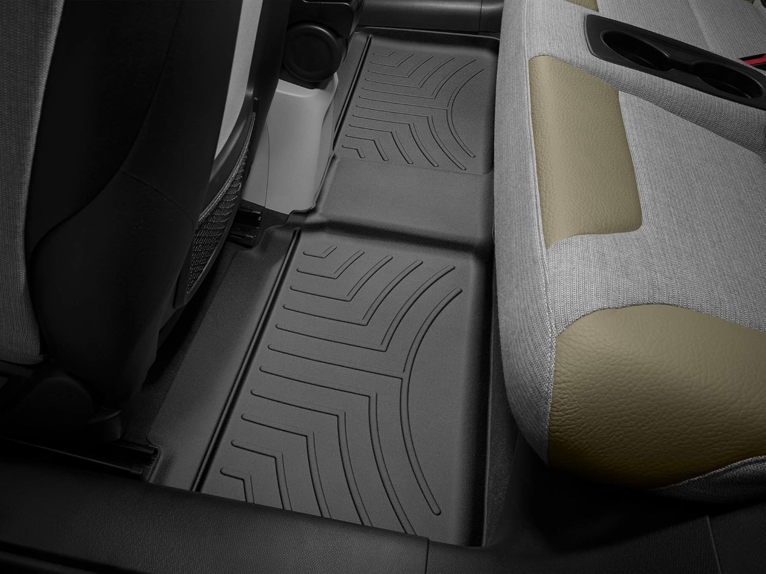 WeatherTech Custom Fit FloorLiners for BMW i3-2nd Row (445692), Black