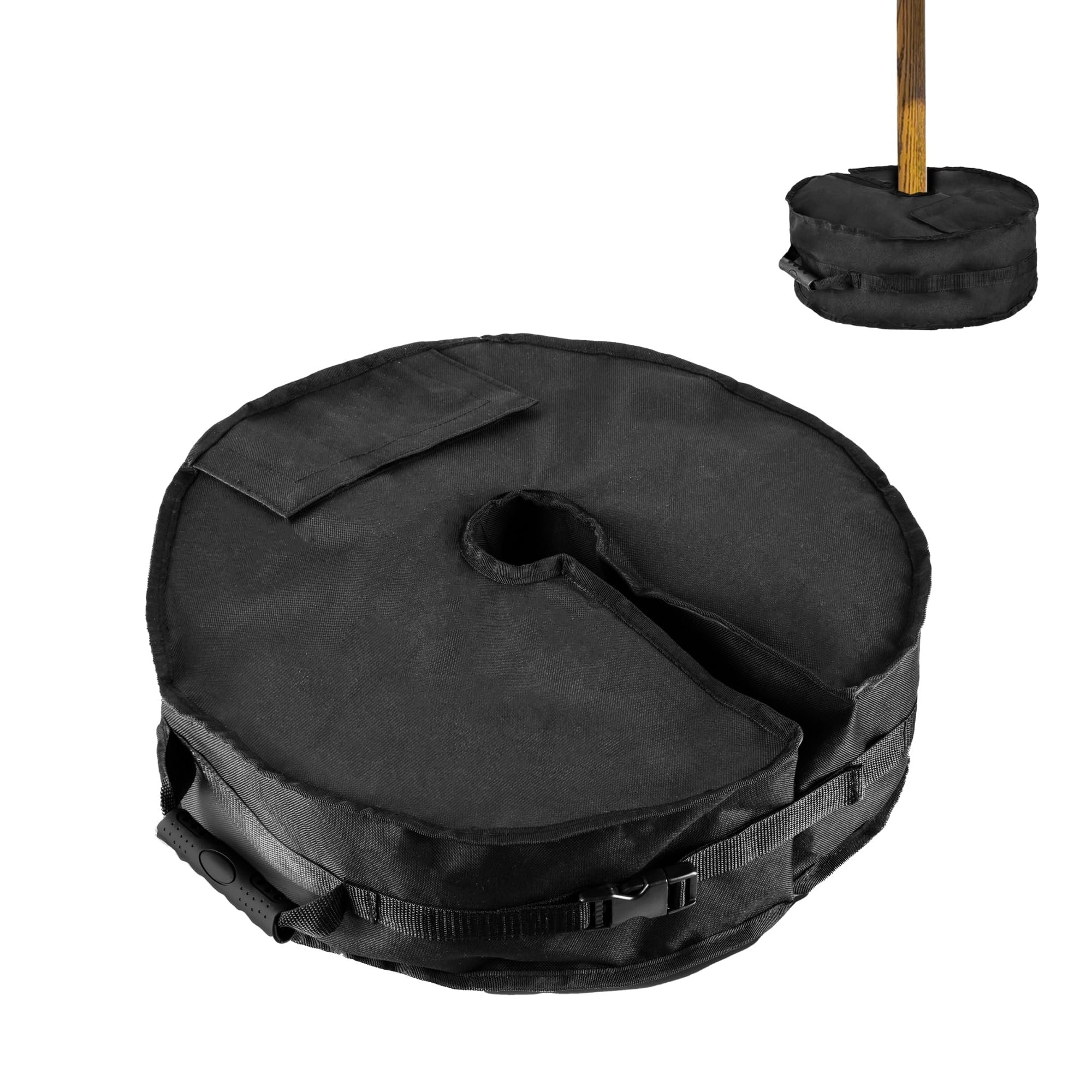 Straame Garden Parasol Base, Weight Stand for Cantilever, Sun Umbrella, Parasol, Portable Weight (Cloth Parasol Base - Circle) - Image 2