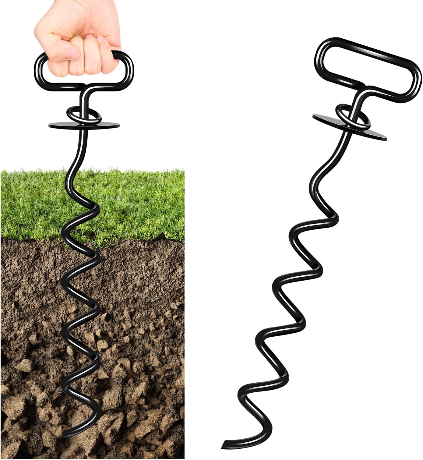 Dog Tie Out Stake,Premium Heavy Duty Dog Anchor Spike for