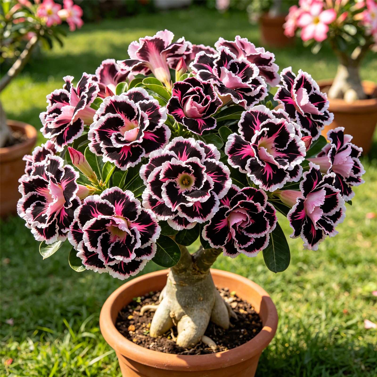 Exquisite Desert Rose Bulbs for Planting-Drought-Tolerant Perennial,Vibrant Colors,Super Growing,Stunning Display,Tropical Decoration-1bulbs-B