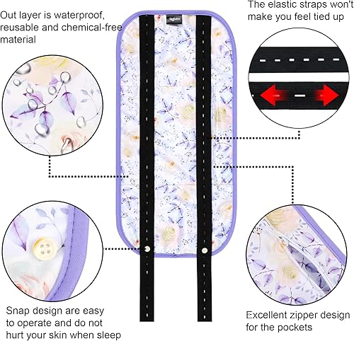 Miniatura 4 de Leekalos Paquete de aceite de ricino, paquetes de aceite de ricino orgánico reutilizable para desintoxicación del hígado, paquetes de aceite de
