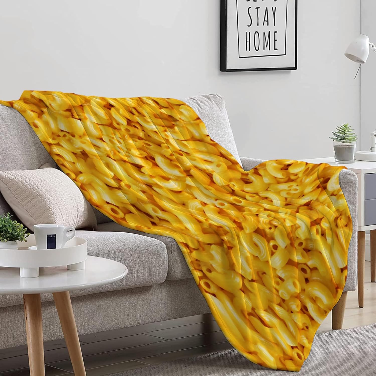 Darani Macaroni and Cheese Lightweight Super Soft Cozy Throw Blanket Warm and Lightweight Soft Flannel Blankets 50x40 Small for Kid Bed Blanket - Image 3