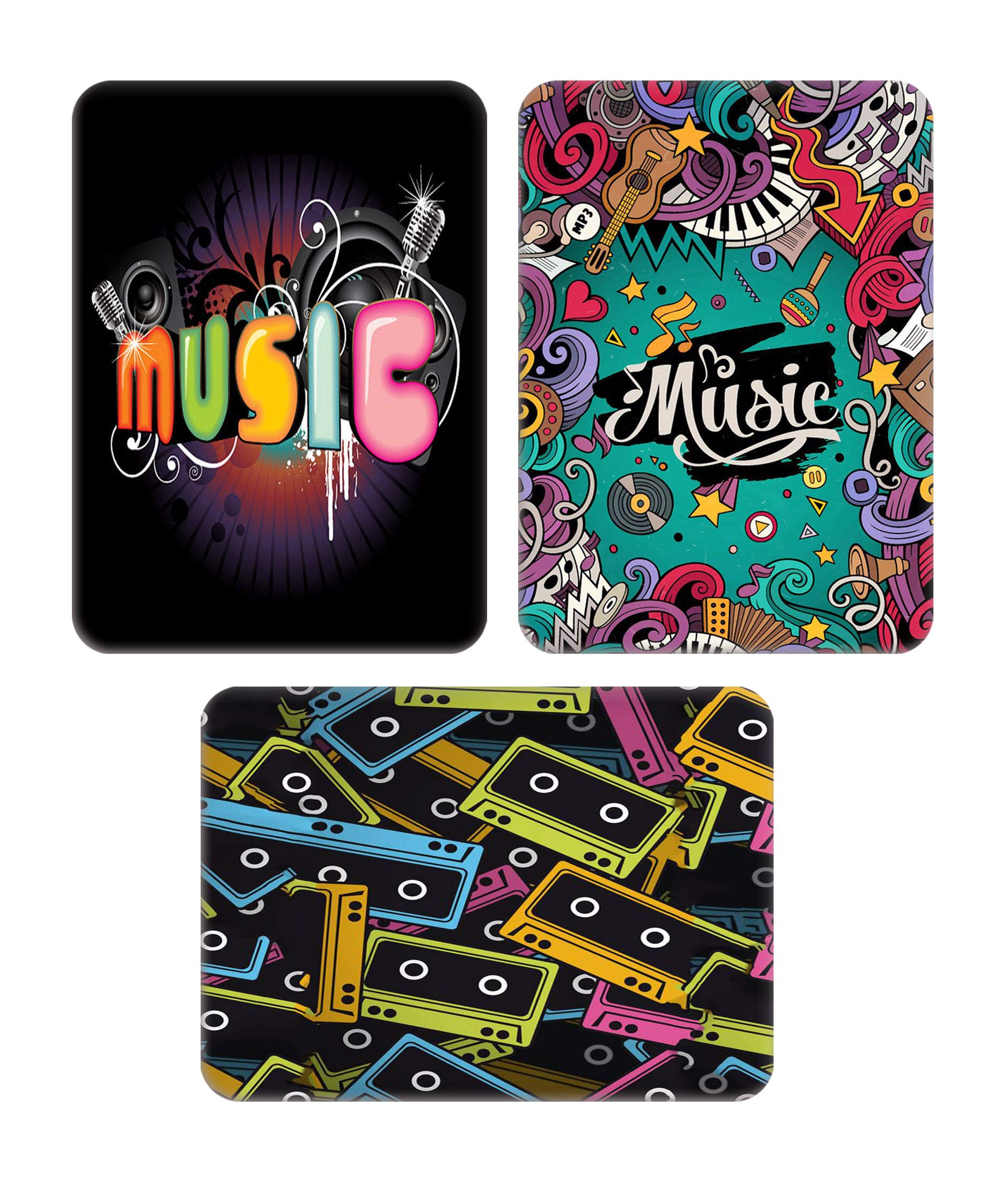 WHATS YOUR KICK - Music Inspired Set of 3 - Printed Wooden Fridge Magnet | Music | Art | Quotes | Sound Speaker | Home Decor (5.5 x 8 -CM) Multi 4