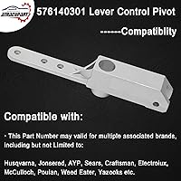 Vista 3 de ATRACYPART 576140301 Control de palanca Pivote Cortacésped Tractor Parte Dirección, Compatible con Husqvarna Poulan