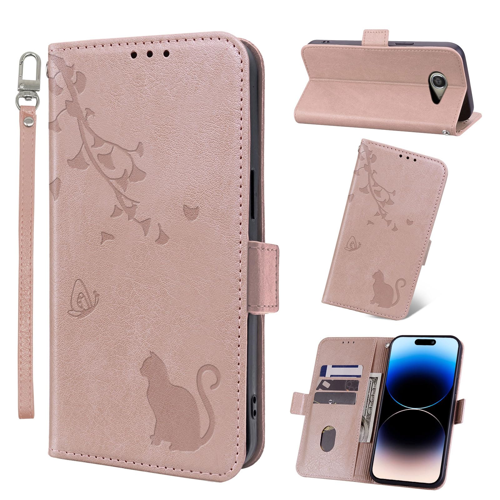 Amazon.co.jp: Jajaful 適用 Basio kyv47 ケース 手帳型 ベイシオ4