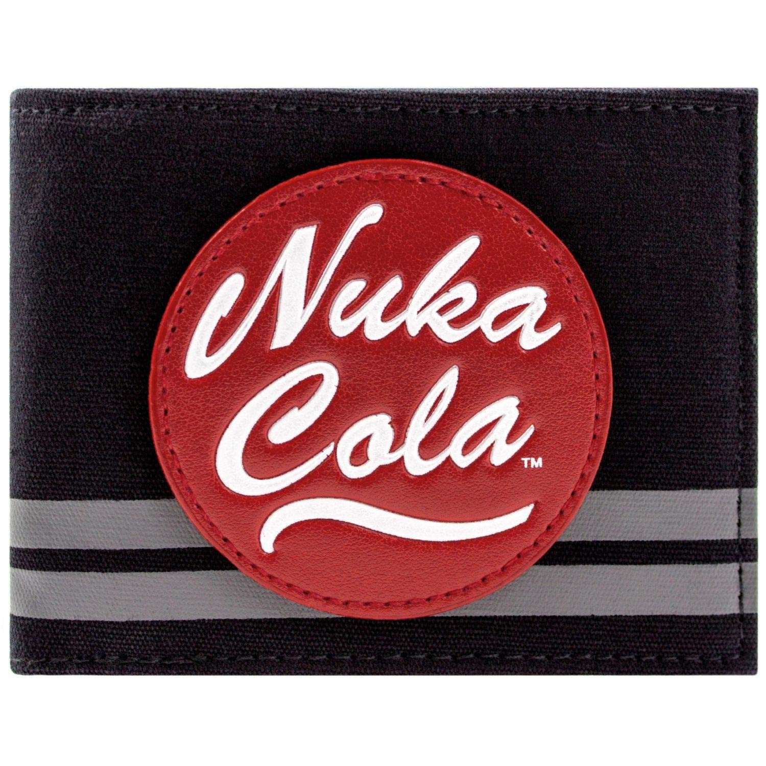 Bethesda Fallout Nuka-Cola Thirst Zapper Vault Boy Thumbs Up Wallet Bi-Fold ID & Card Holder, Black