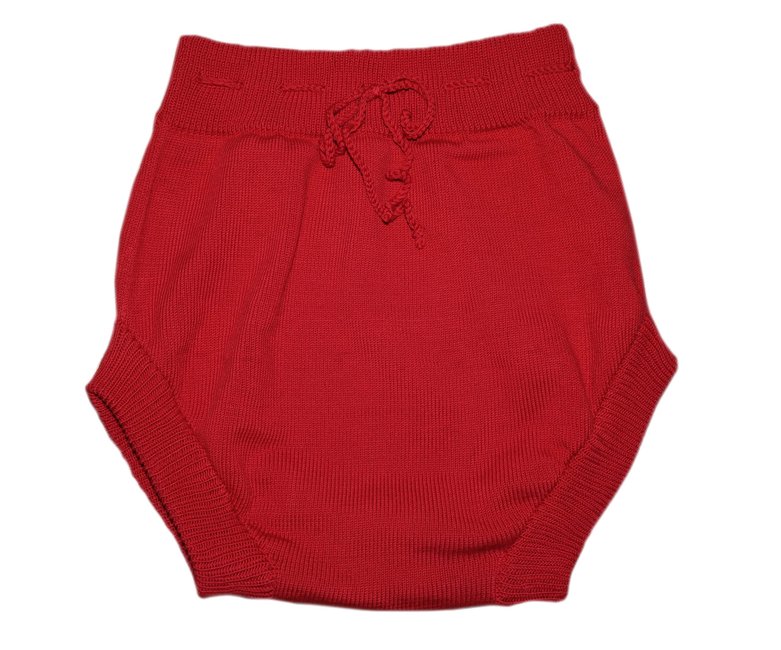 Housse de couche en tissu 100 % laine mérinos pour adulte - Tricot fait à la main (taille XL, rouge)