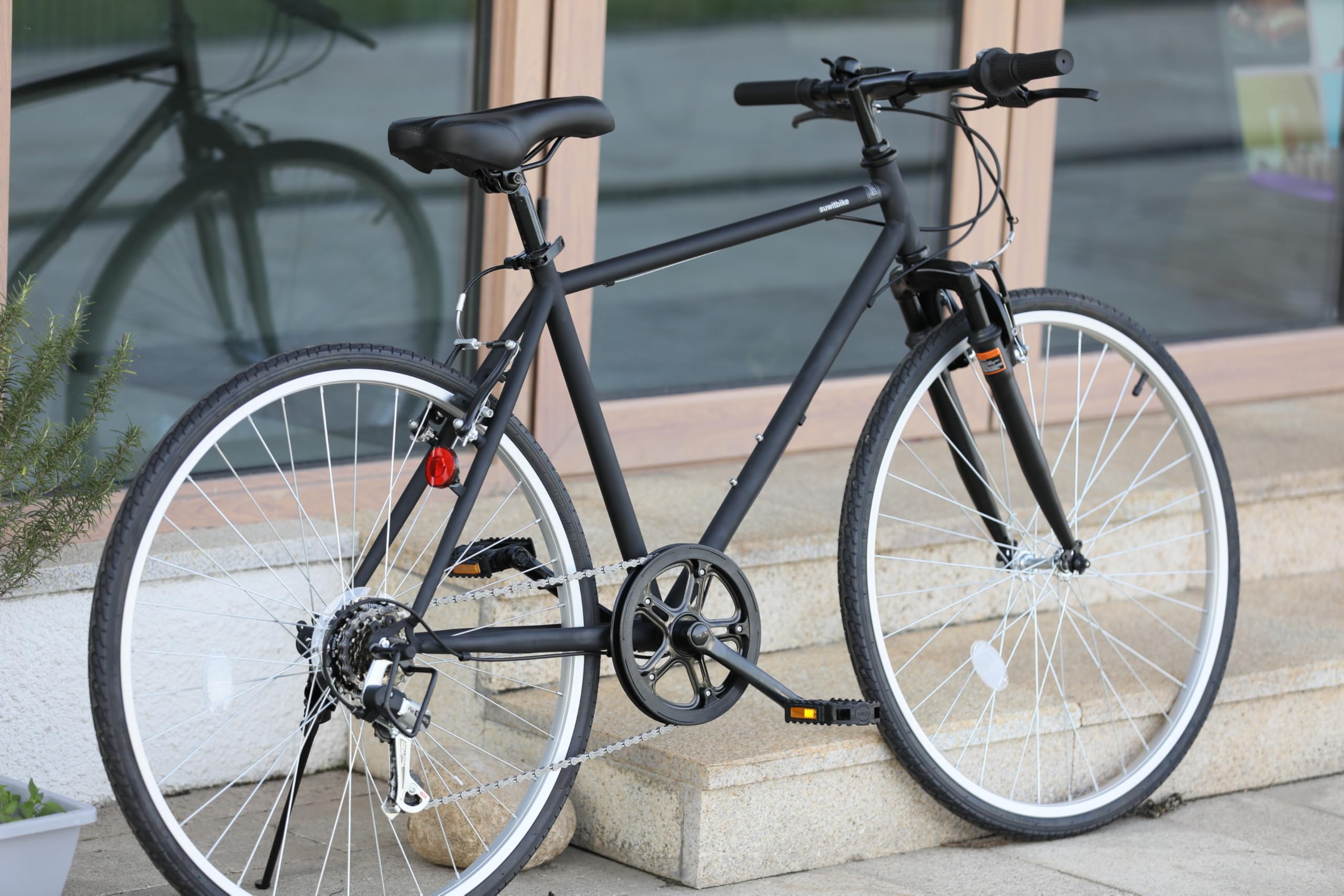 Amazon | 26インチ クロスバイク suwit | suwit | クロスバイク