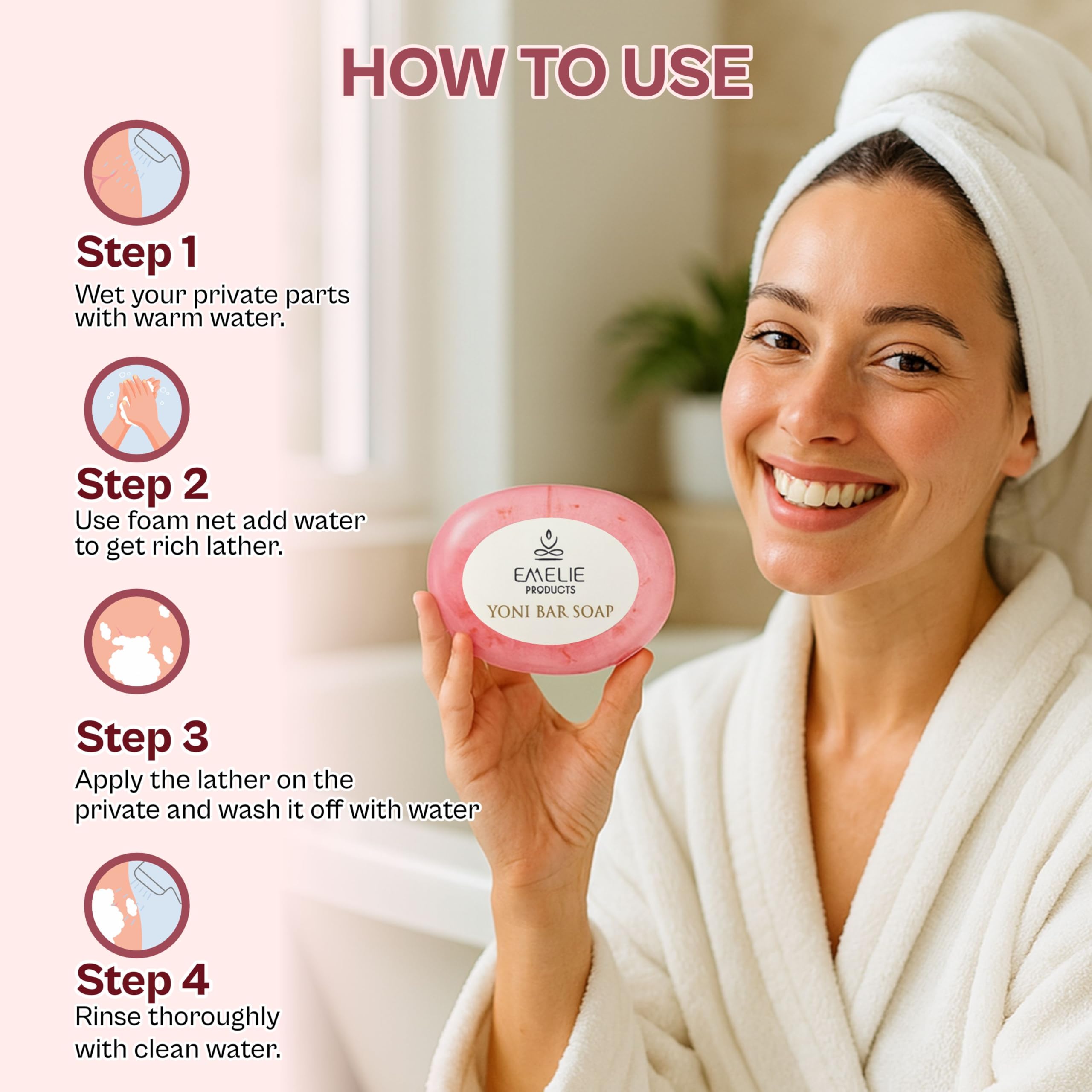 Natural Feminine Soap Bar pH Balanced – 2 Pack x 100g – Cold Process Intimate Wash with Botanical Extracts – Gentle Daily Feminine Hygiene Bar, for Daily Comfort & Fresh Feel