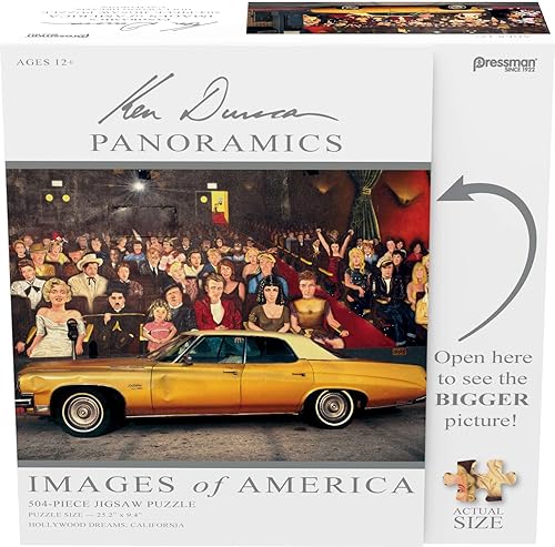 Images of America Puzzles - Rompecabezas de 504 piezas de Hollywood Dreams y mide 25  x 9 12  Una vez completado!