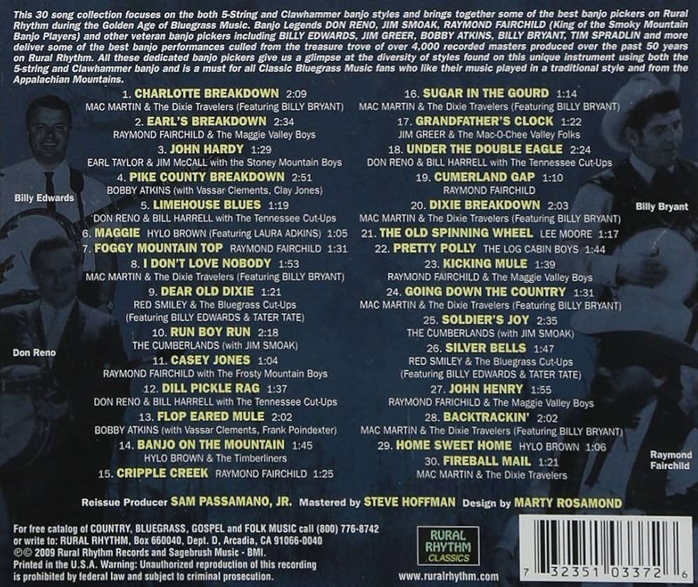 Various - Appalachian Banjo Breakdown - 30 Bluegrass Banjo