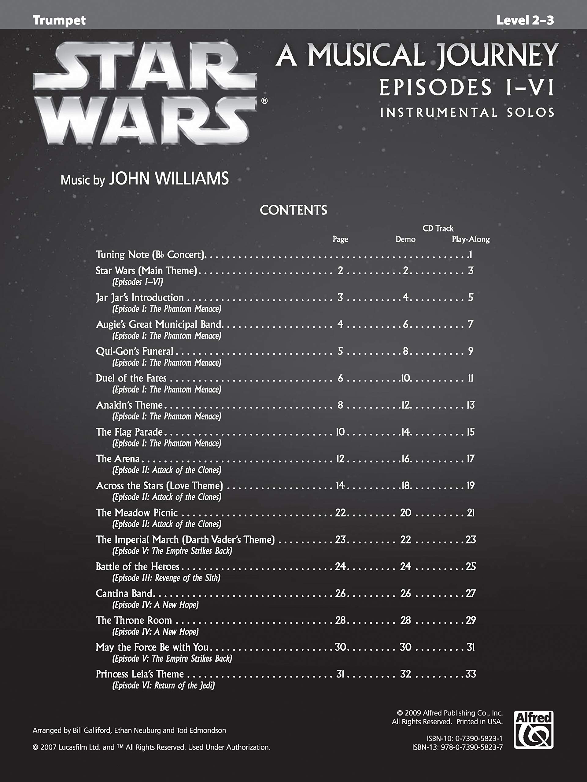 Star wars: a musical journey, episodes i - vi - trumpet (arr. galliford, neuburg and edmondson) (boo (Pop Instrumental Solo Series)