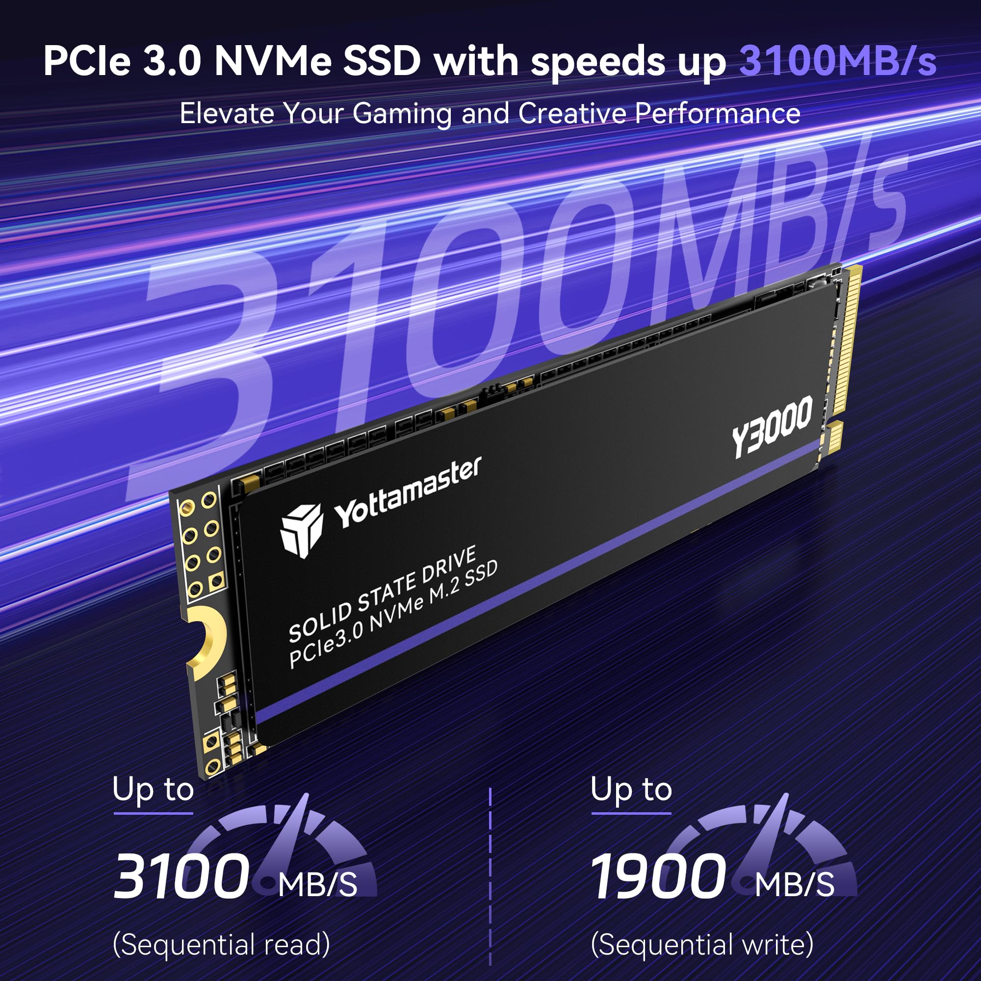 Amazon.in: Buy Yottamaster Y3000 NVMe SSD 1TB PCIe Gen4 M.2