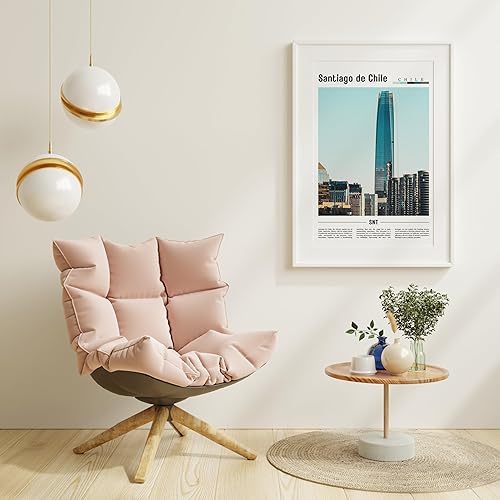 Póster de Santiago de Chile, impresión de Santiago de Chile, arte de pared de Santiago de Chile, póster de América del Sur, impresión de América del