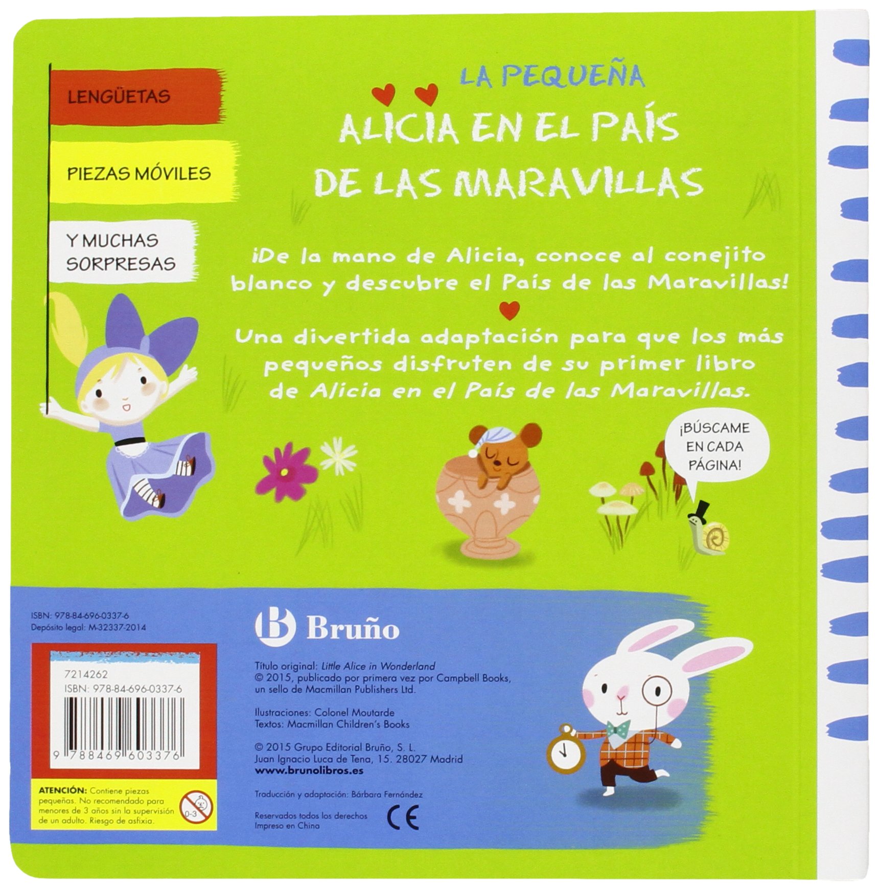 Mis primeros clásicos. La pequeña Alicia en el País de las Maravillas (Castellano - A PARTIR DE 0 AÑOS - MANIPULATIVOS (LIBROS PARA TOCAR Y JUGAR), POP-UPS - Otros libros)