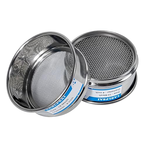 Miniatura 5 de 18 tamices de laboratorio de malla 4" diámetro 304 tamiz de prueba de tela de alambre de acero inoxidable para laboratorio industrial hogar