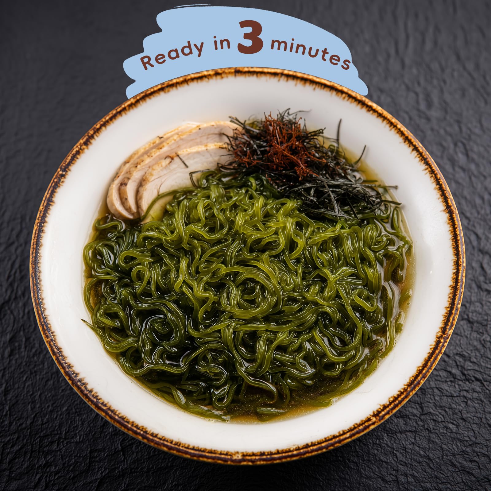SUNGIVEN Organic Kelp Noodles 50.8 Oz Low Sodium Gluten Free Keto Low Calorie Vegan 6.35 Oz Pack of 8