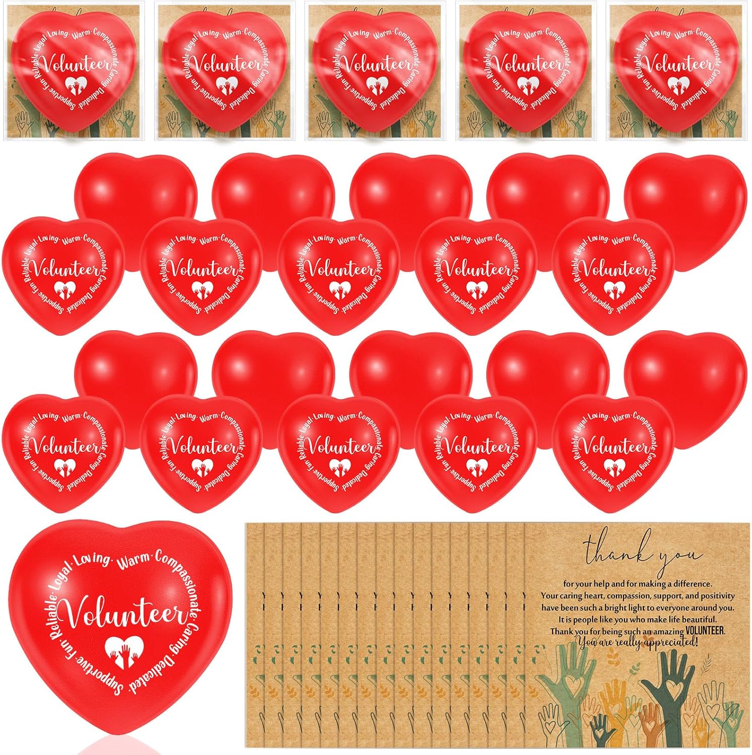 Arrowbash 20 Sets Nurse Appreciation Week Gifts Bulk Lung Stress Balls Relief Stress Inspirational Squeeze Balls with Cards for Adults Respiratory Therapist Care Staff Office RT Nursing Work