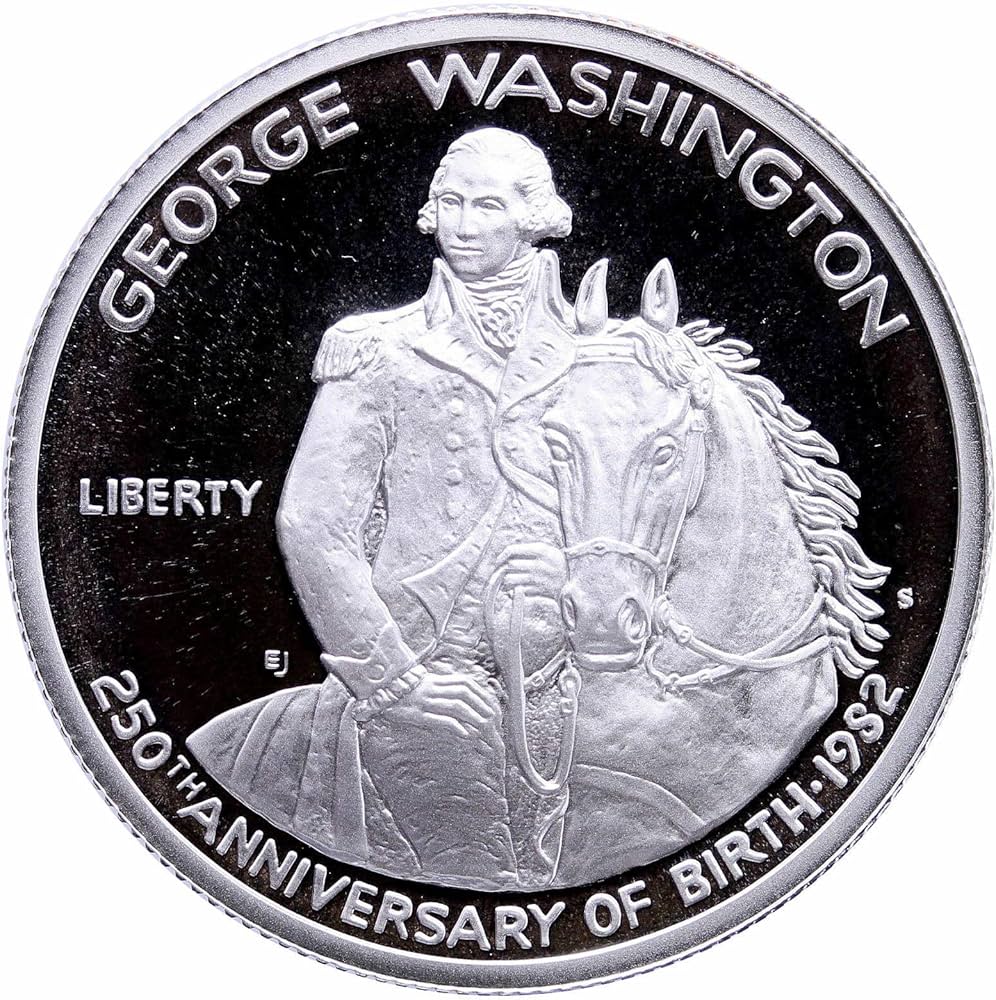1982 S US Commemorative Proof Silver Half Dollar George Washington