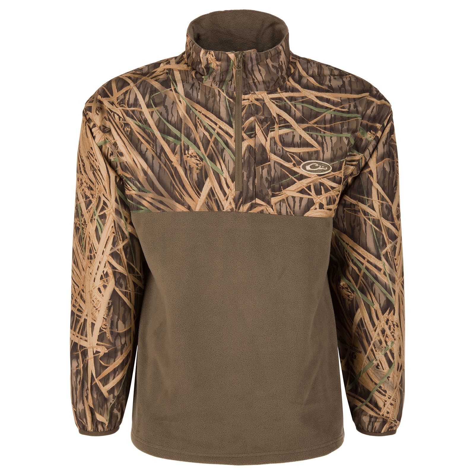 Drake Waterfowl mens Men's Mst Quarter 1/4 Zip Refuge Eqwader Waterproof Windproof Breathable Resistant Outdoor Hunting Jacket