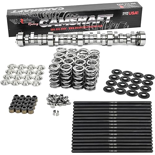 BTR Brian Tooley Racing LS Stage 3 Turbo Camshaft, Spring Kit with Titanium Retainers & 7.400" LS Chromoly Pushrods LS1 LS2 LS3 LQ4 LQ9 LM7 4.8 5.3 6.0 6.2