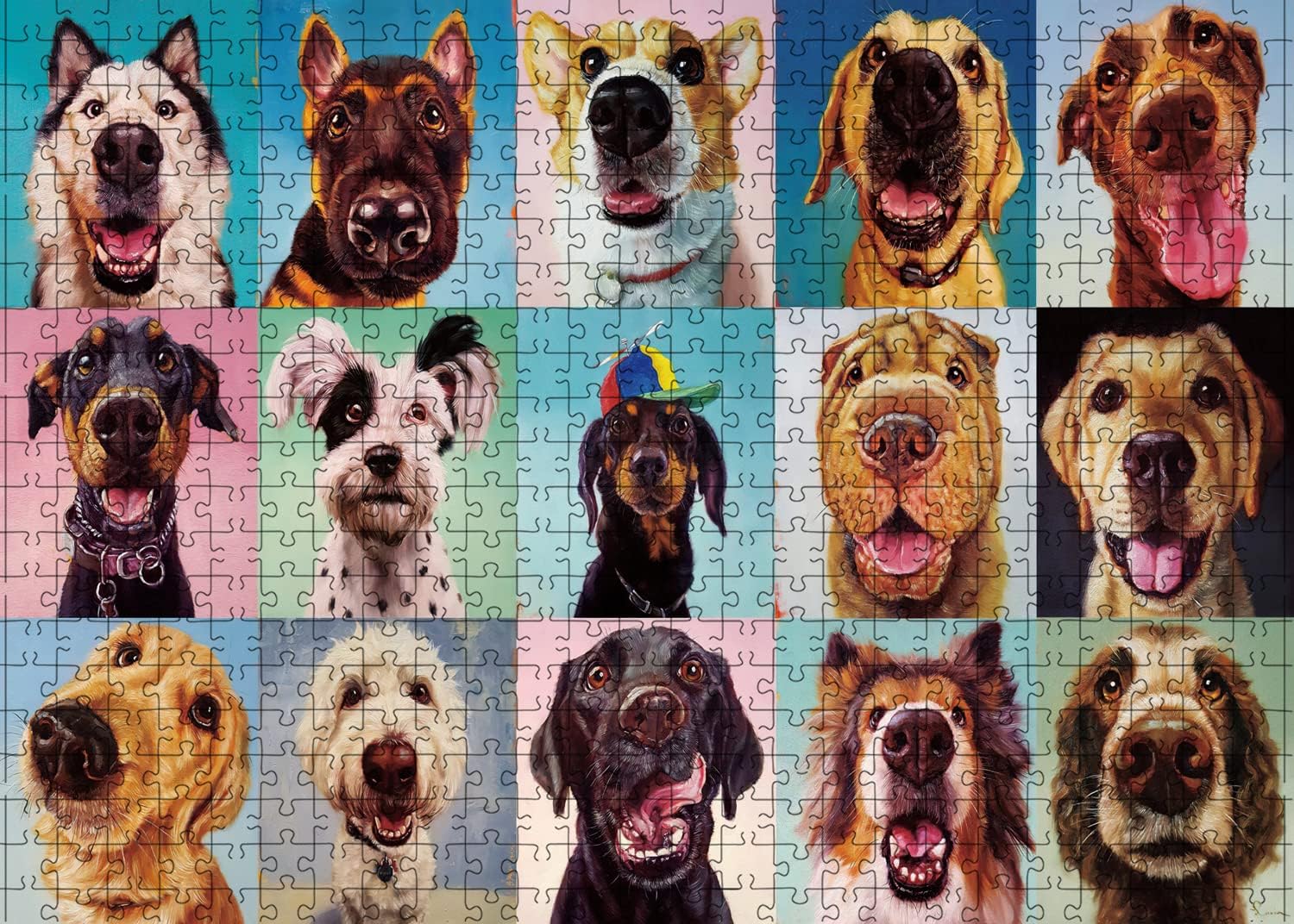 WESEN 1000 Piece Jigsaw Puzzle for Adult & Kid - Festive Holiday Animal Dogs Jigsaw Puzzle Adult for Stress Relief & Fun, Premium Artwork for Relaxation & Decor Challenging Adult Puzzle Game Toy Gift