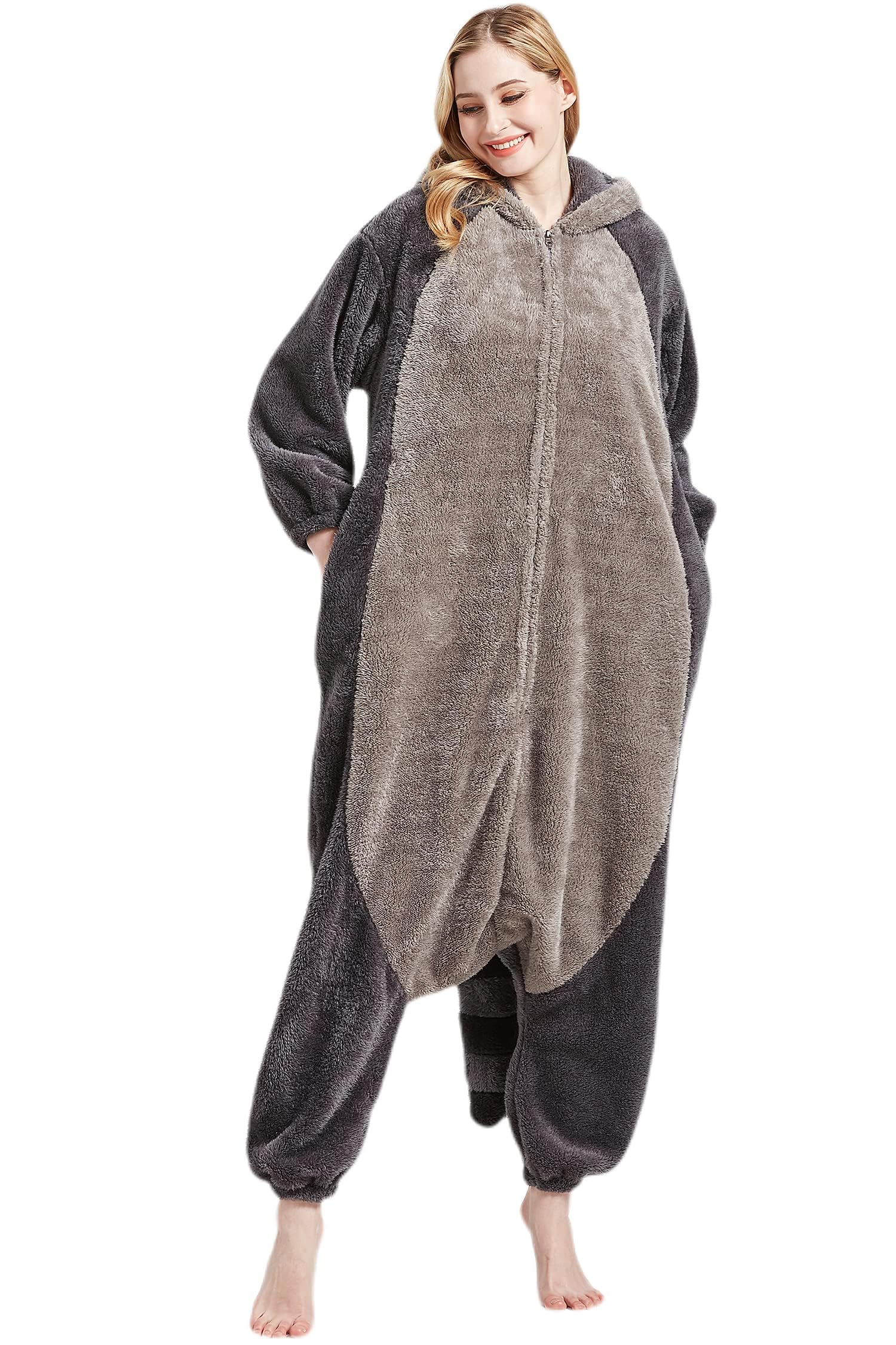 SimZoo Animal Onesie PiżAma Dla DorosłYch MężCzyźNi Kobiety ZwierząT Przebranie Na Karnawał Bielizna Nocna Unisex JednoczęśCiowa Odzież Domowa