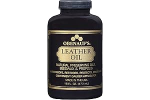 Obenauf's Leather Oil - 16oz Solution for Restoring and Protecting Leather