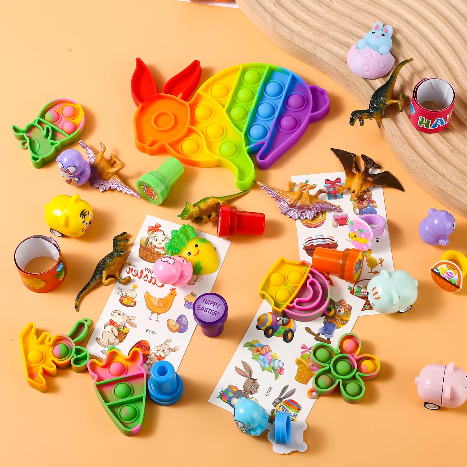 Dinosaur Pinata Zunaco 66 PCS Easter Party Favors Set For Kids