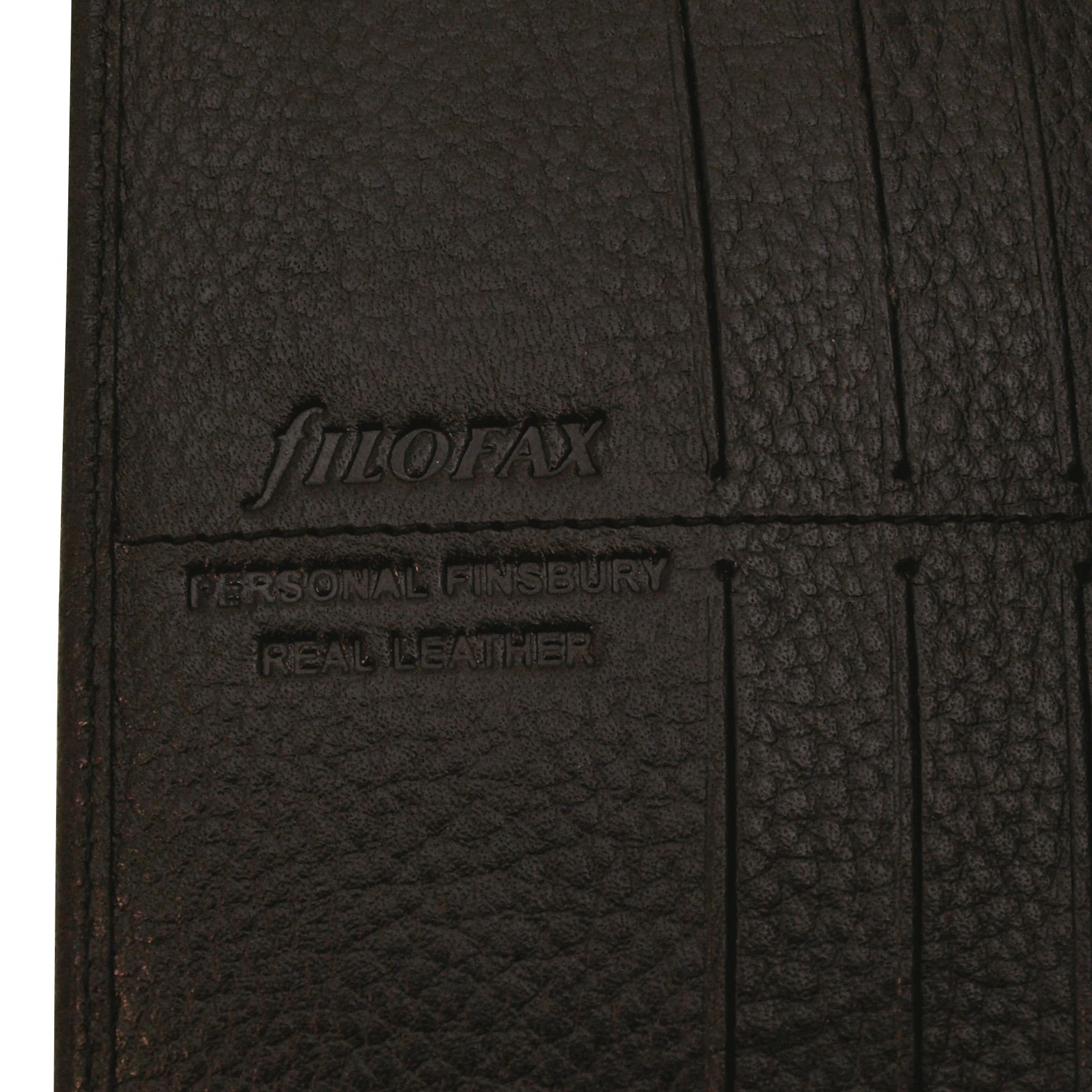 Filofax Finsbury Personal Terminplaner Leder 13,5 cm black