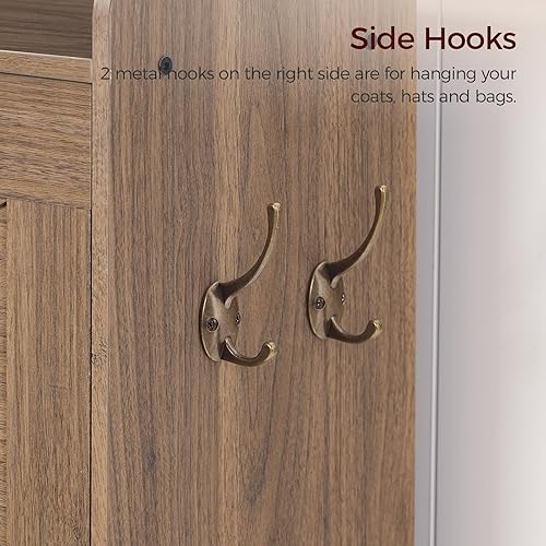 Vista 34 de SHWT9401 Gabinete de almacenamiento de zapatos, organizador de zapatos con 2 cajones abatibles, almacenamiento oculto de zapatos para entrada