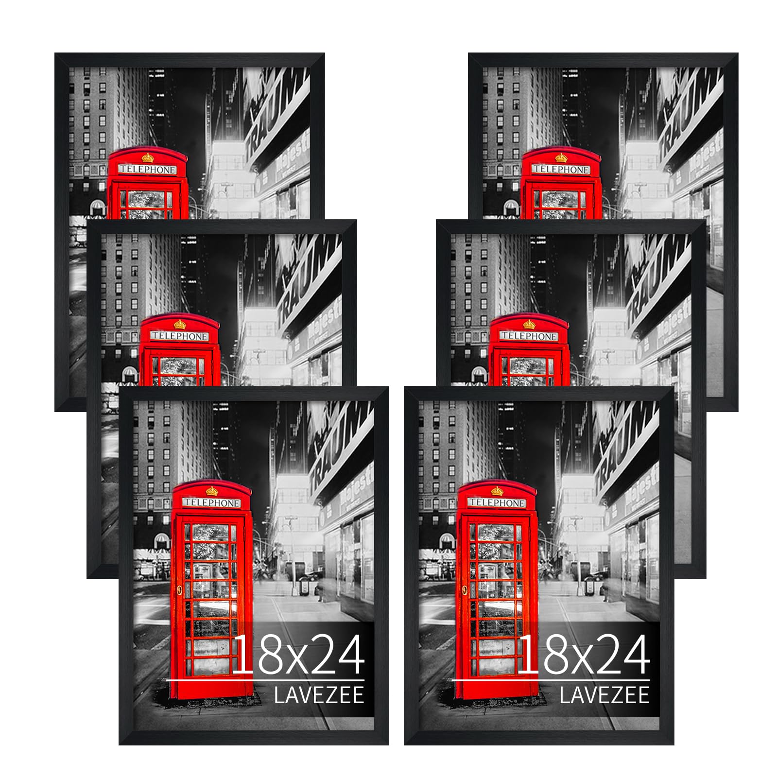 Amazon.co.jp: Lavezee 18x24インチ ブラック ウォールピクチャー