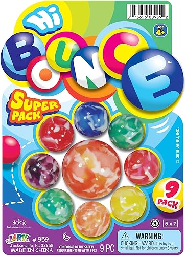 Miniatura 9 de Pelotas súper hinchables Super Hi Bounce (cada paquete de 12 bolas) Juguetes pequeños para fiestas para niños, Racketball Premio para niños, regalo