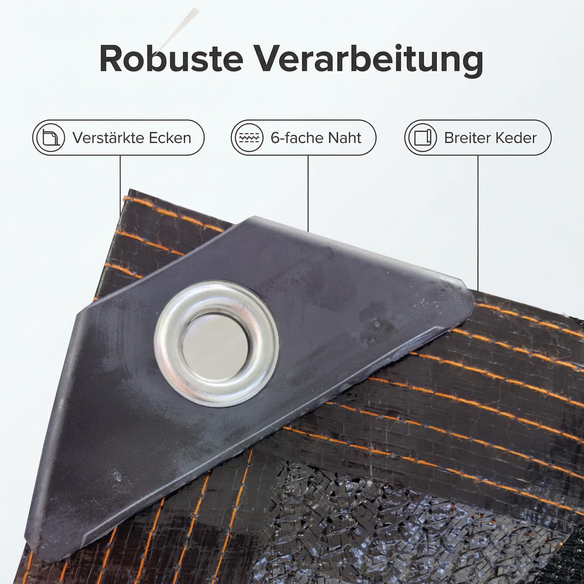 Schattiernetz 95% UV-Schutz dünnes PE Sonnenschutznetz für Pflanzen Garten Gewächshaus Terrasse, wasserdurchlässig mit Metallösen, Farbe Schwarz Größen 2x3m